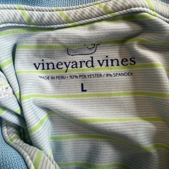 Vineyard Vines Men's Golf Polo Shirt Short Sleeve Collared Button Gray Size L - Picture 3 of 4